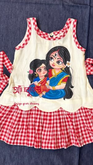 Gamcha Durga Dress