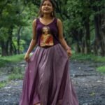 Handcrafted Maa Durga theme ethnic dress set for women who love Indian ethnic fashion.